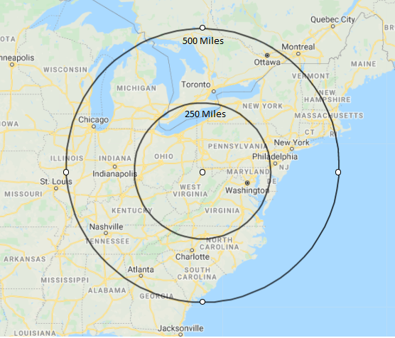 Radius Map